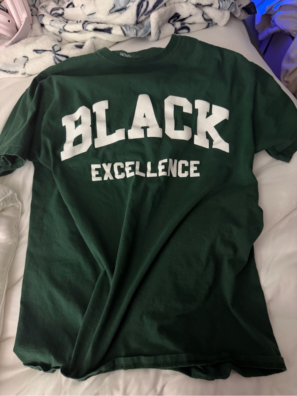 Fashion Nova Forest Green "BLACK EXCELLENCE" Graphic Tee
